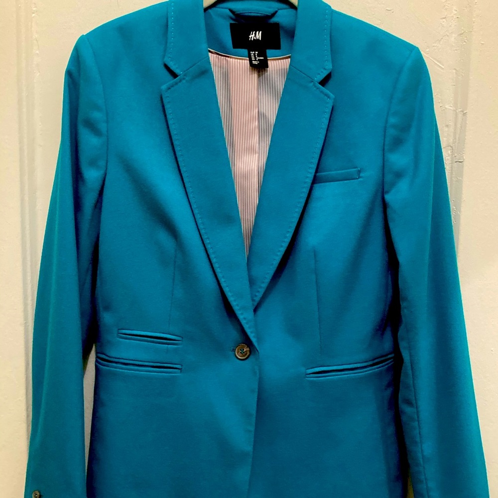 Vibrant Teal H&M blazer